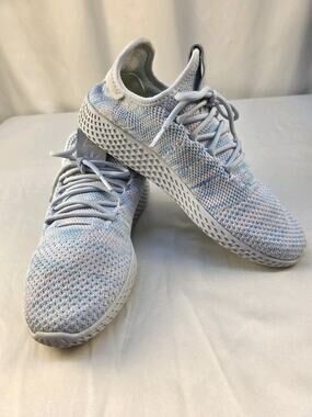 Adidas Pharrell Williams Women's Size 6 Hu Knit Tennis Shoes Blue Athletic Walk
